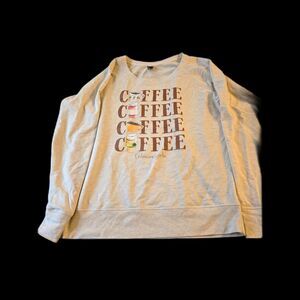 Women's Gilmore Girls Coffee French Terry Long Sleeve Pullover